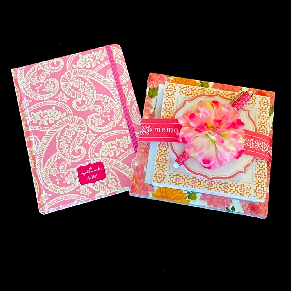 Pink Floral Hallmark Notebooks and Journal NWT